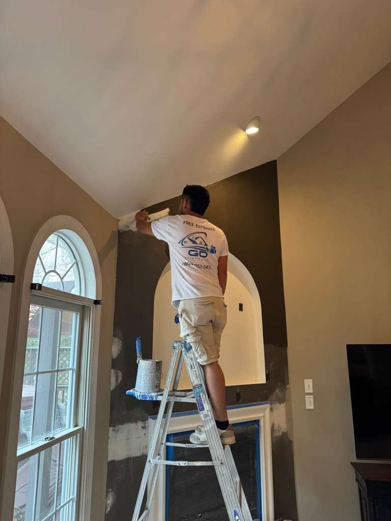 GD Painting crew member on site