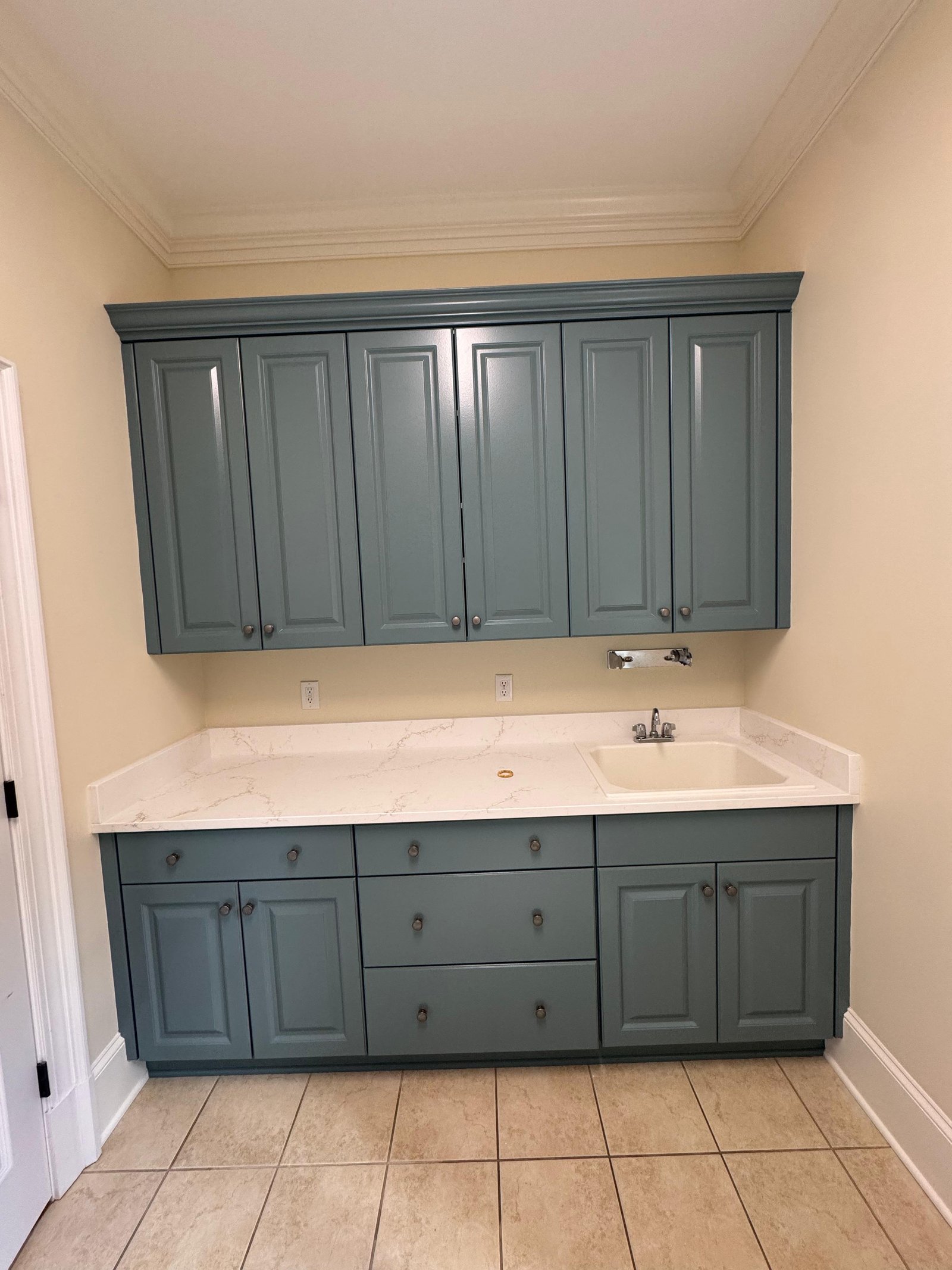 Before and after room update after